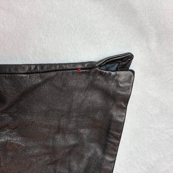 Ladies 6.5/Small Black Leather Gloves Vintage Buttery Soft Wrist Length Driving - Picture 3 of 6